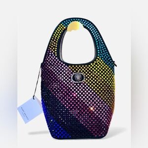 Kurt Geiger Chelsea 🌈 Crystal Hobo Purse & Detachable Chain Crossbody Strap. NWT